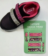 Tênis ORTOPÉ Troca Tiras Preto/Pink